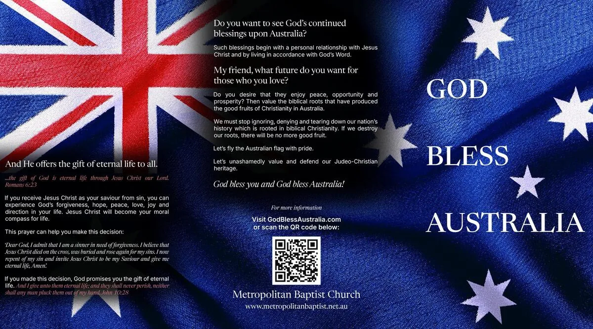 God Bless Australia Tract